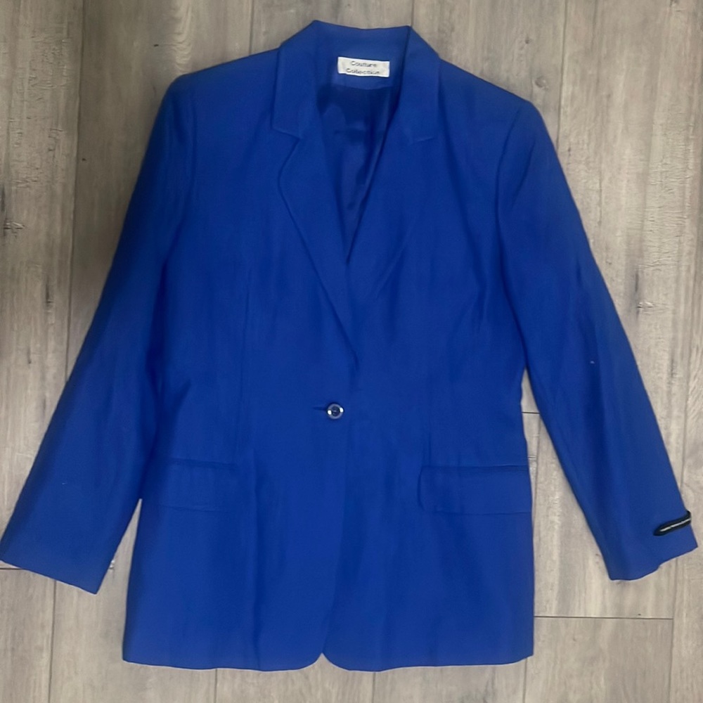 Couture Collection Women Blazer Blue Size 8